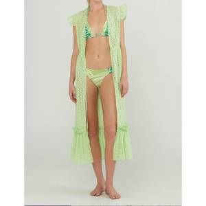 NEW PALMACEA eyelet cover up in celery